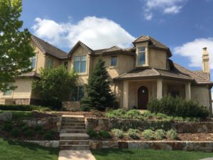 Stucco on the exterior of a home in Highlands Ranch, CO